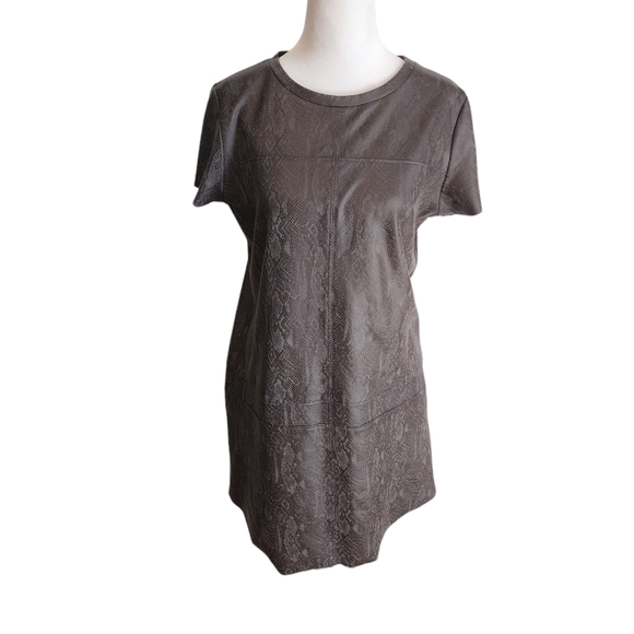 NEW Lavender Brown Chocolatel Faux Snakeprint Suede - Picture 2 of 11